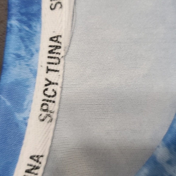 Spicy Tuna Unisex Shirt Longsleeve Blue Florida Marlin Fishing NO SZ  EUC *READ* - Picture 3 of 7